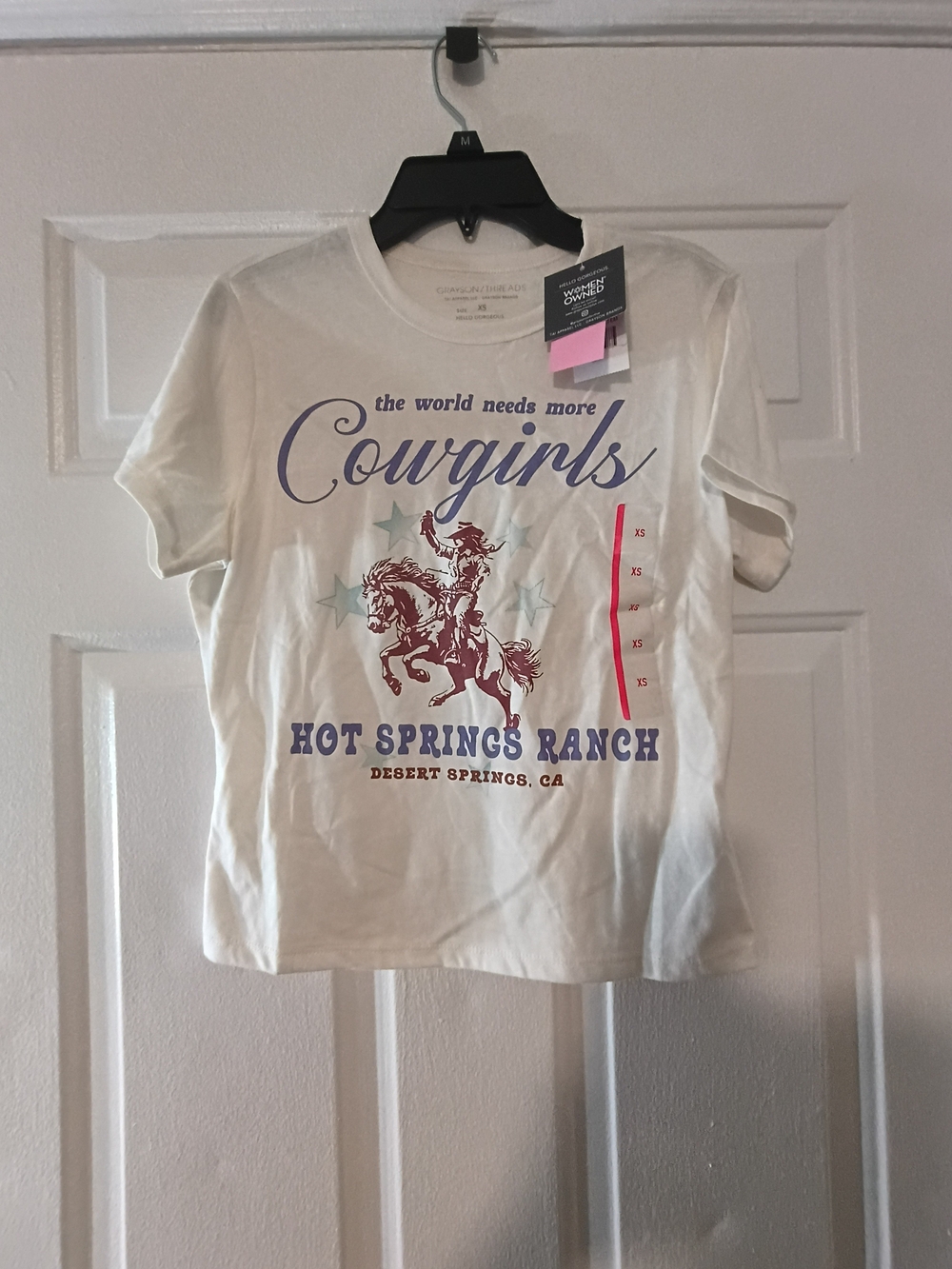 Grayson Threads White Cowgirls Hot Springs Ranch Graphic Tee